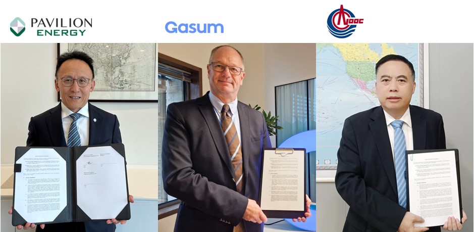 Pavilion Energy, Gasum and CNOOC Collaborate to Strengthen Global LNG Bunker Supply Network