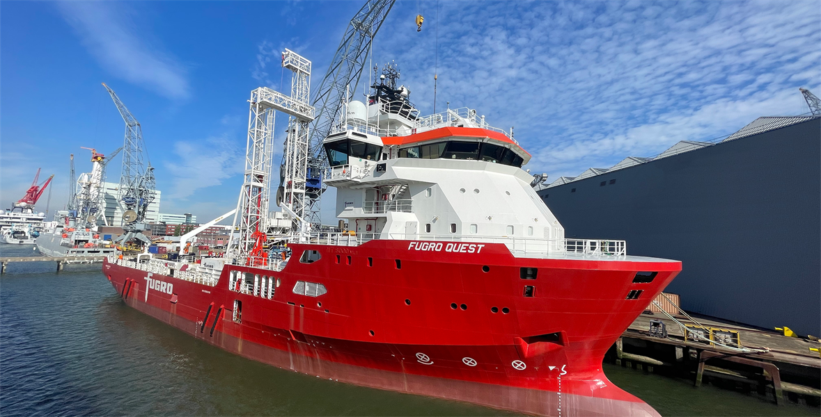 Fugro launches state-of-the art geotechnical vessel for safe and sustainable offshore operations