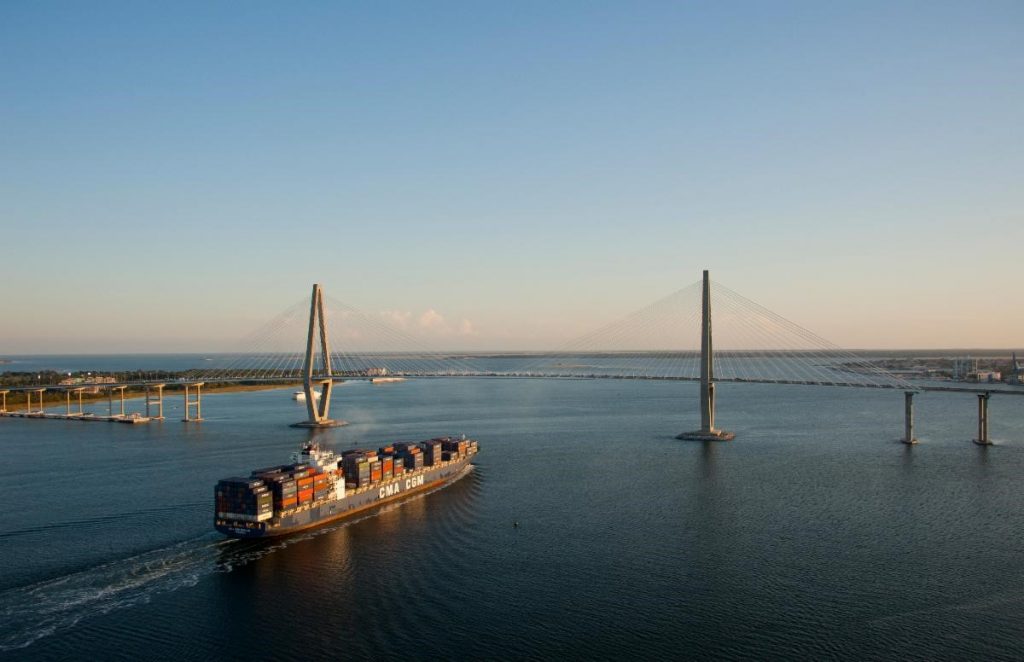 Charleston has deepest harbor on East Coast at 52 feet