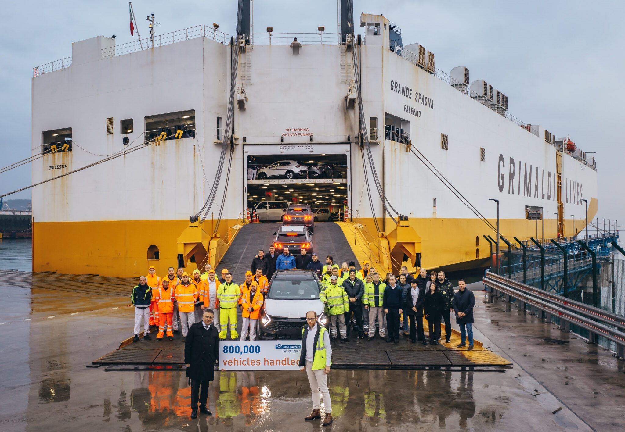 Koper port’s car terminal handles 800,000 units in 2022