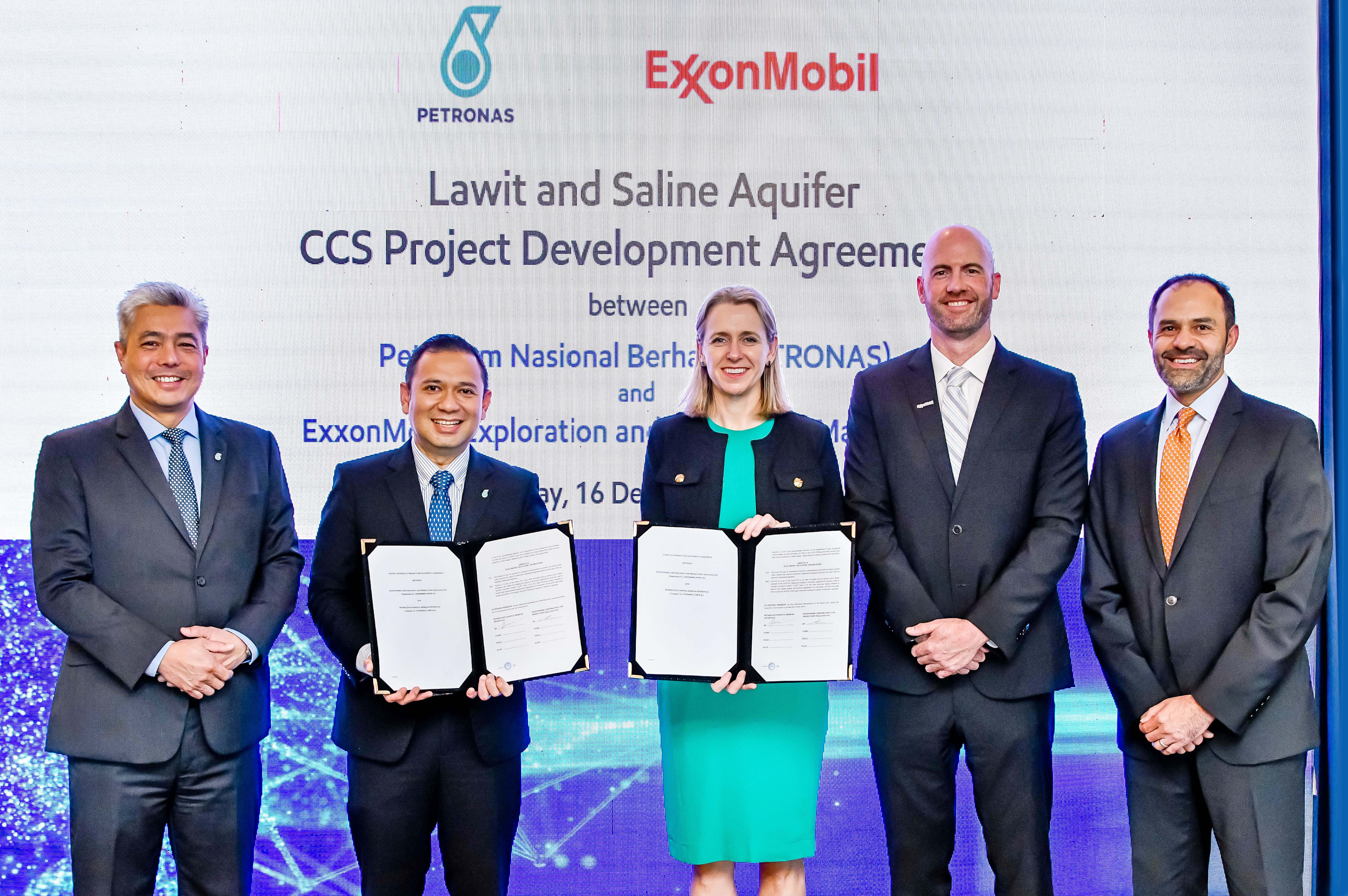 PETRONAS, ExxonMobil Sign CCS Project Development Agreements