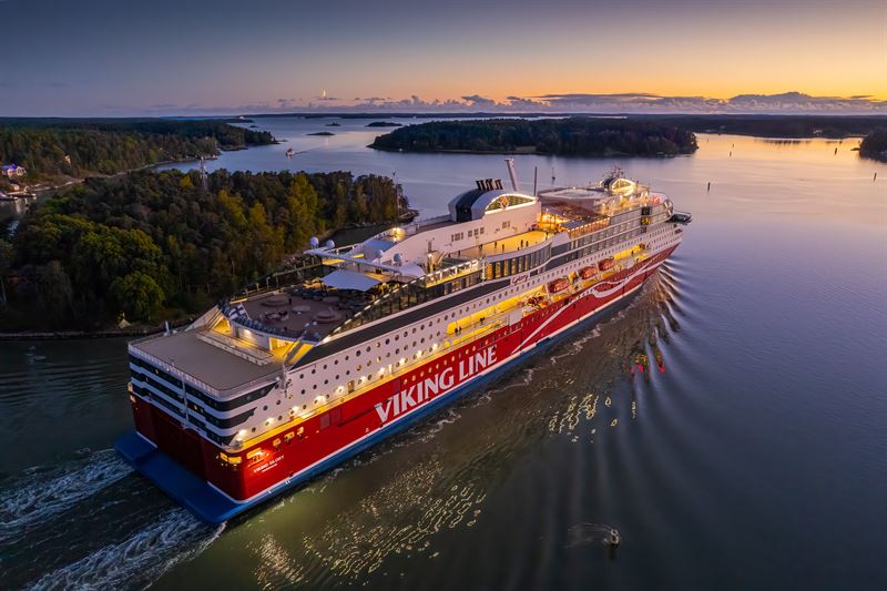 Viking Line signals domestic content with the help of the Finnish Key Flag Symbol