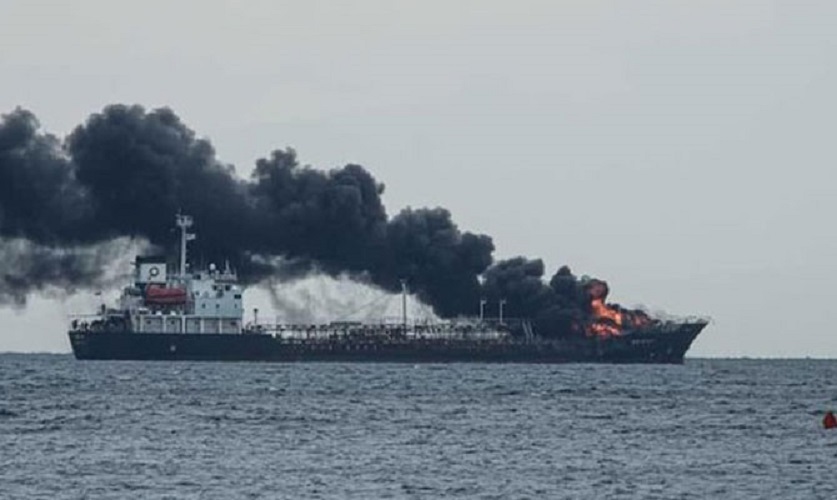 Three crew members missing after tanker KRISTIN catches fire off Indonesia