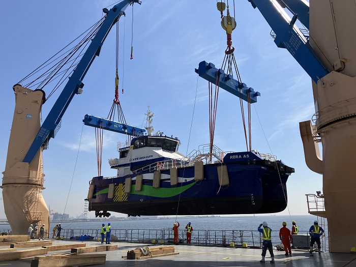 New Crew Transfer Vessel for Ishikari Bay New Port Offshore Wind Farm Arrives in Japan