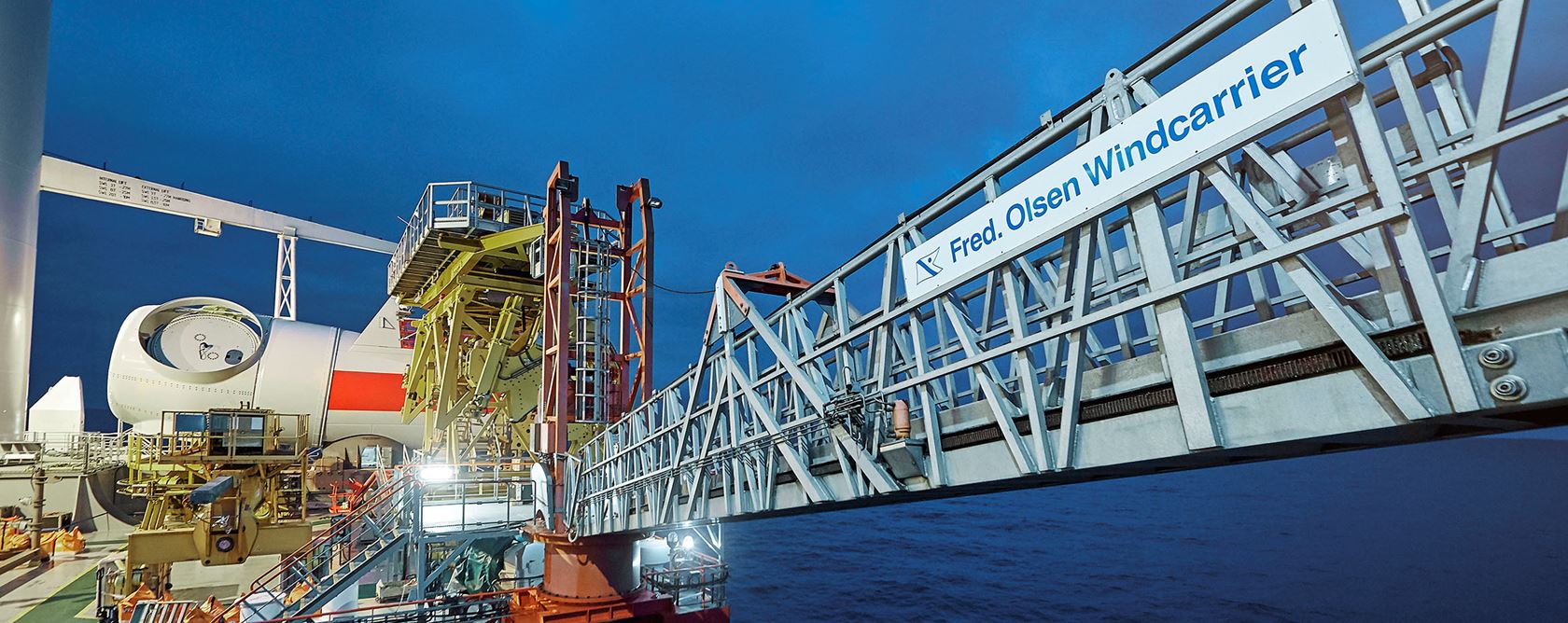 Fred. Olsen Windcarrier to provide vessel for the turbine installation at Thor offshore wind farm