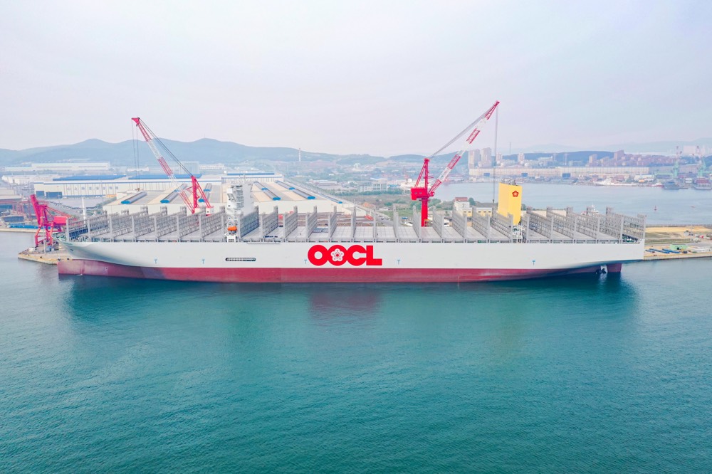 OOCL’s New 24,188 TEU Container Vessel Named OOCL Piraeus