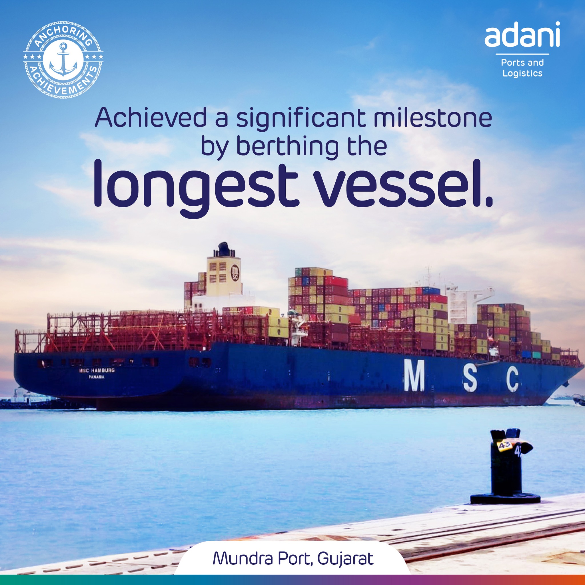 Adani Ports, Mundra Anchors One Of The Longest Vessel - VesselFinder