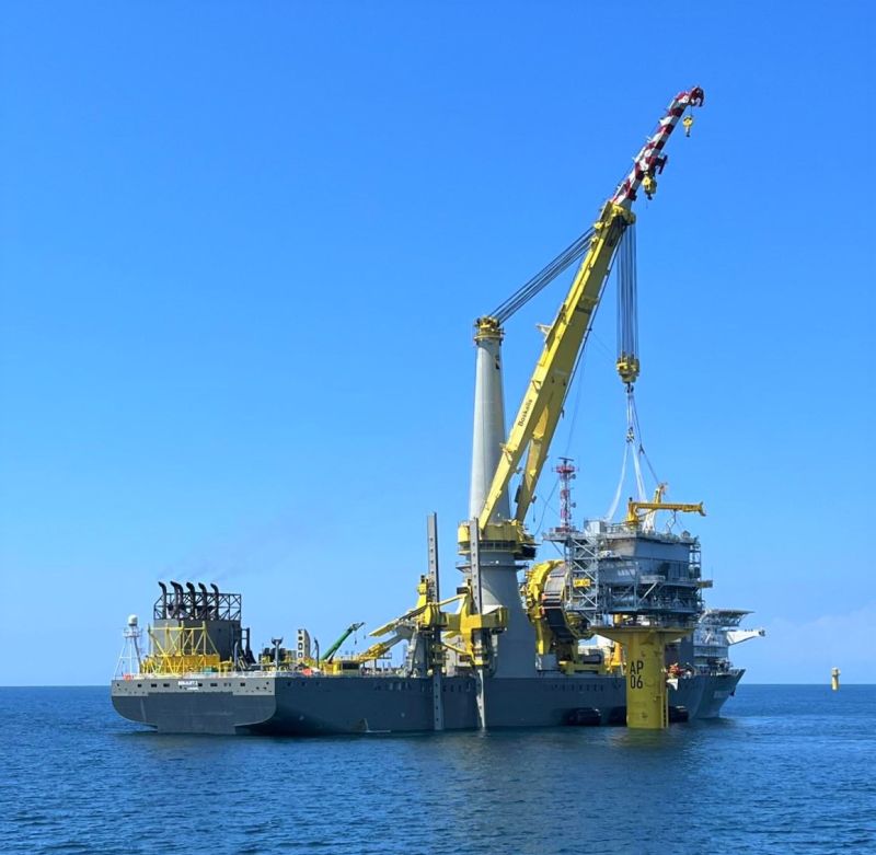 Boskalis completes installation of first US-built offshore wind substation