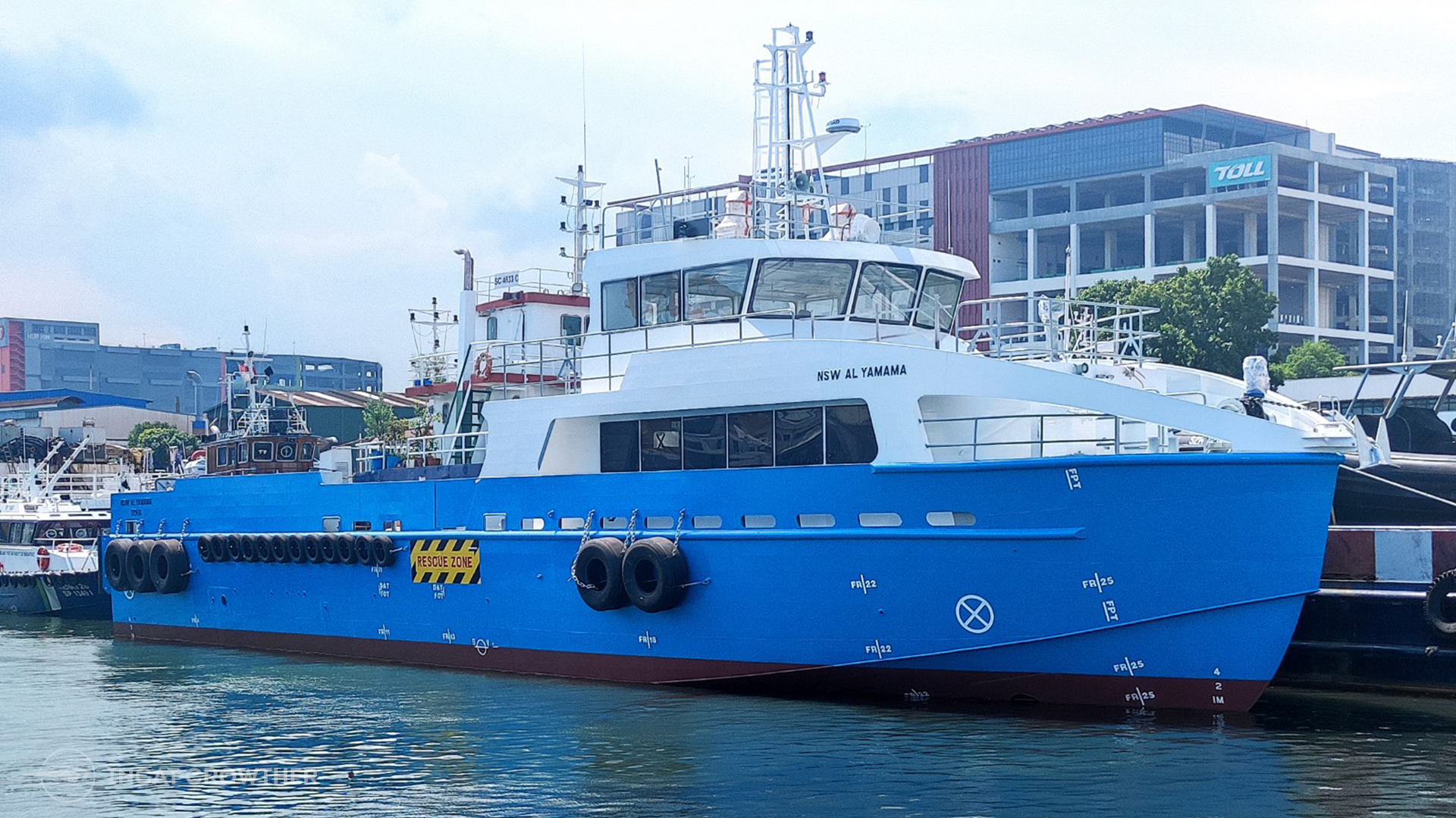 First Of Three New Crew Boats Launched For Nakilat Svitzer Wijsmuller