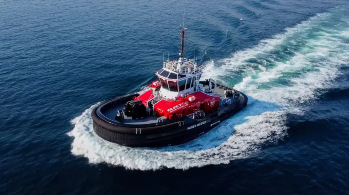 Sanmar Shipyards delivers second electric tug for greenest tugboat fleet in the world