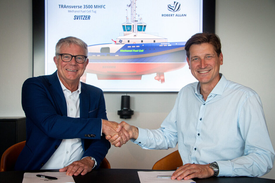 Robert Allan to design a Methanol Hybrid Fuel Cell Tug for Svitzer