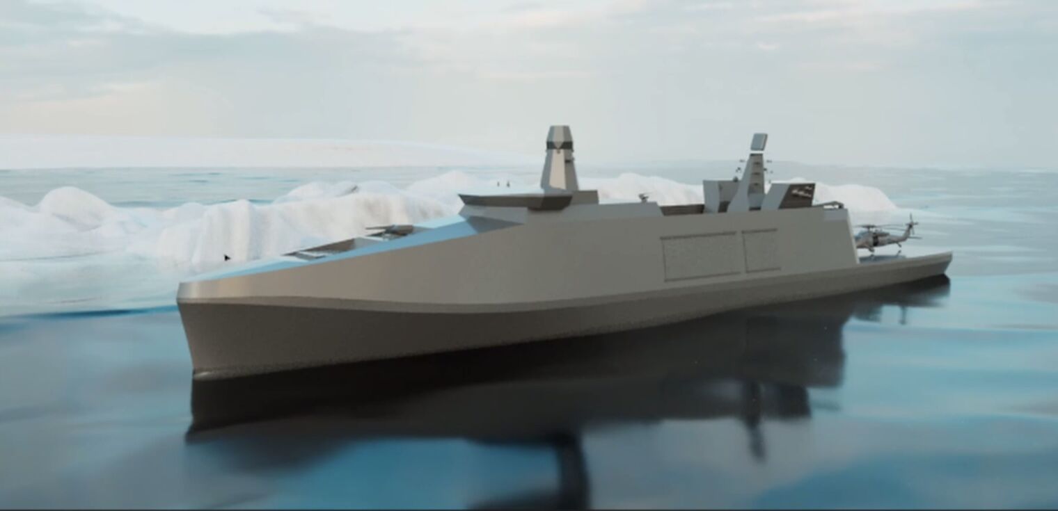 Danish naval architects OSK Design unveils latest concept for an Arctic frigate - modern engineering designed for extreme Northern operations