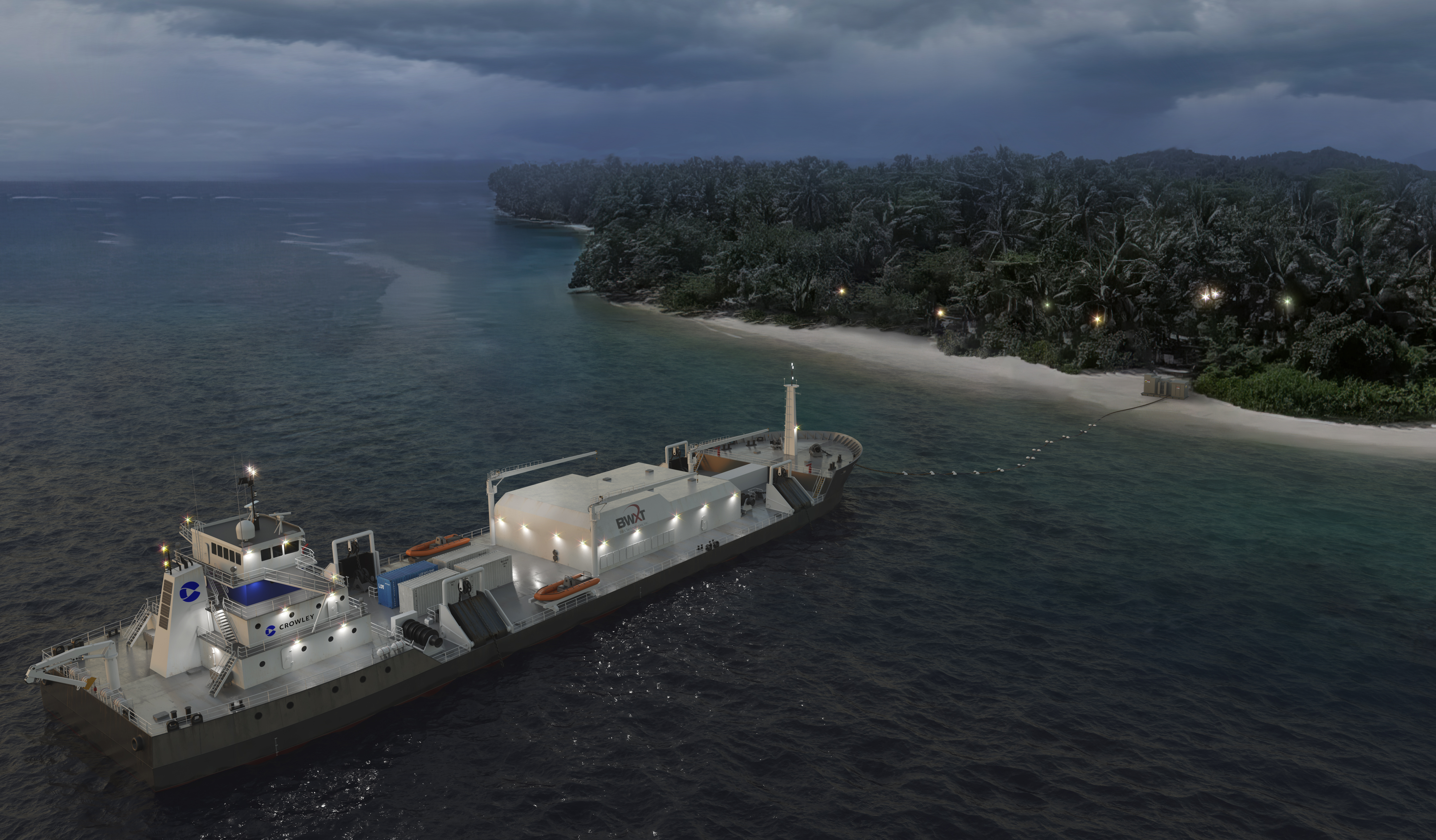 BWXT, Crowley Debut Nuclear Power Generation Vessel Concept