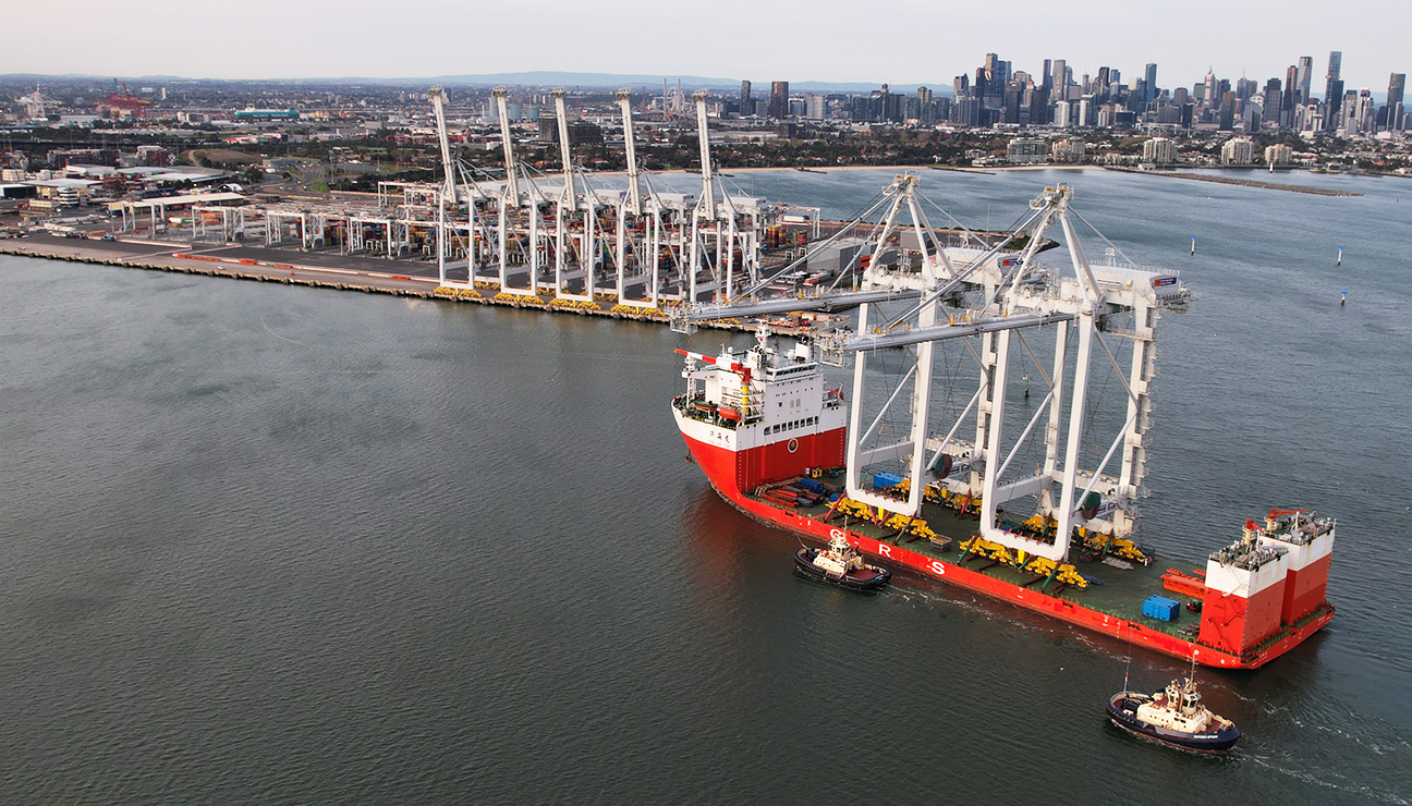 Victoria International Container Terminal gets new automated STS cranes