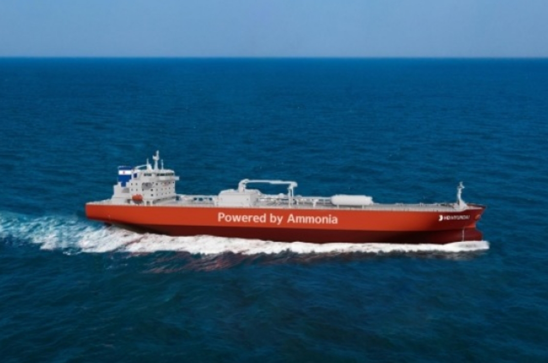 HD KSOE builds world’s first mid-size ammonia-fueled vessel