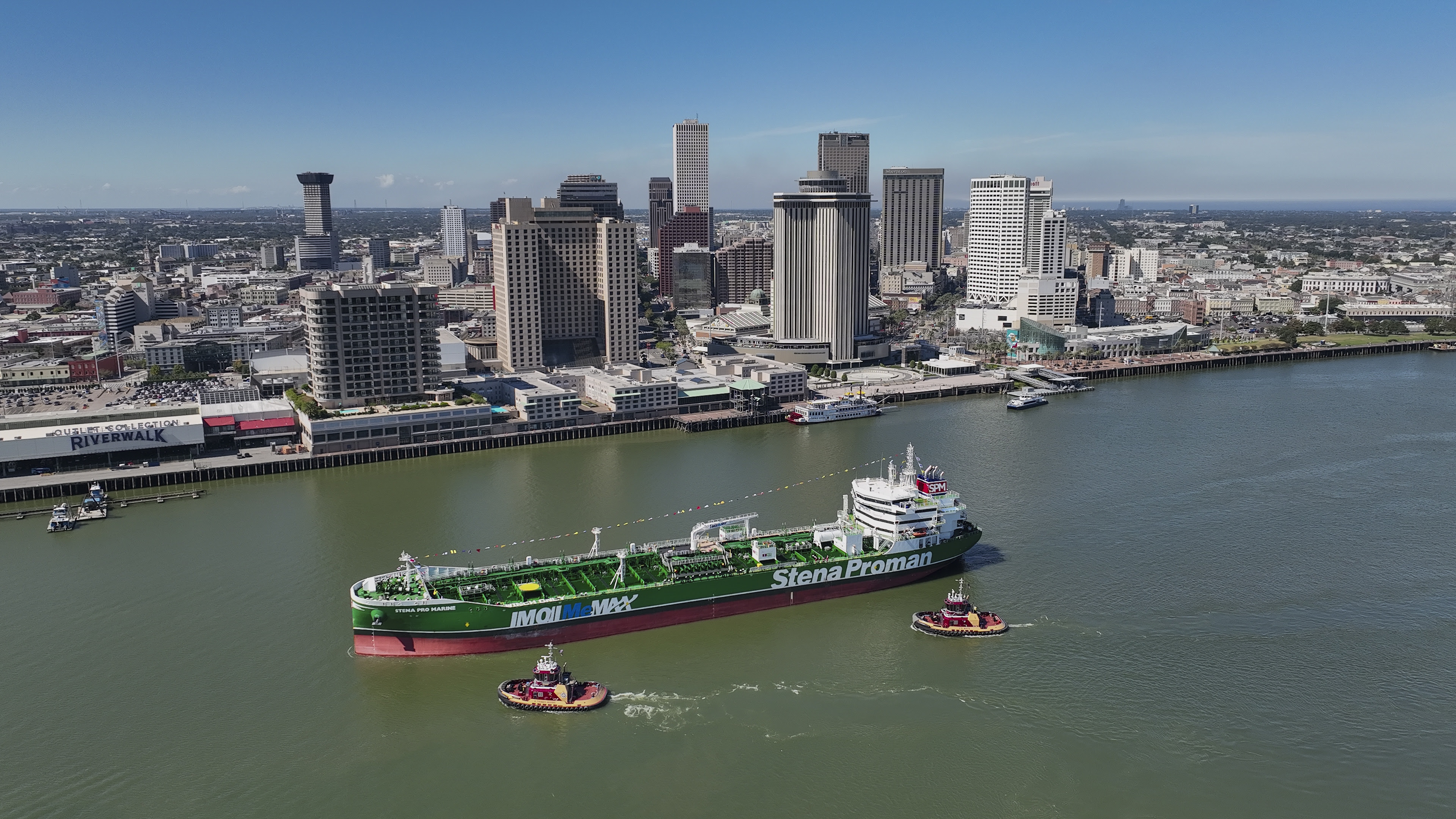 Proman Stena Bulk holds naming ceremony for methanol tanker Stena Pro Marine in the Port of New Orleans