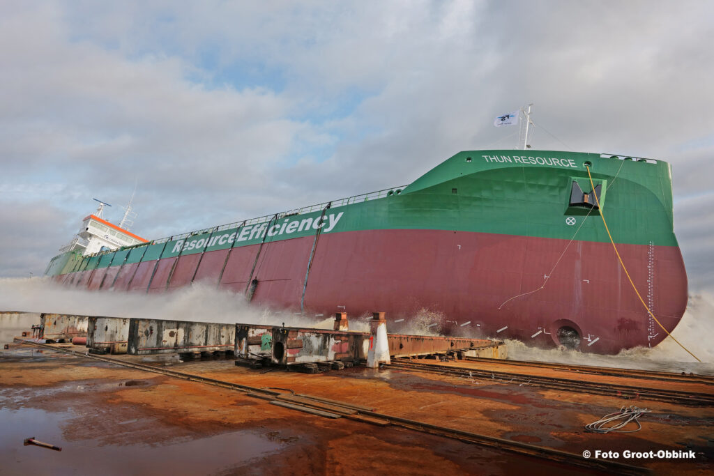 Thun Tankers held a naming and launching ceremony for Thun Resource, the first vessel in the Resource Efficiency Class 