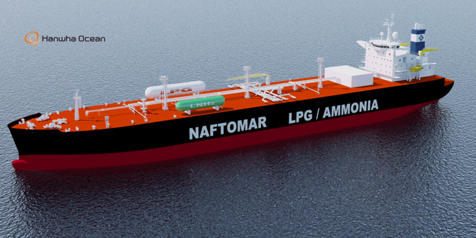 World’s Largest Ammonia Carriers For Naftomar Shipping To Be Built By Hanwha Ocean And Classed By Bureau Veritas