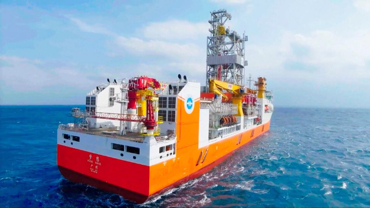 China's first self-built ultradeep ocean drillship completes trial voyage