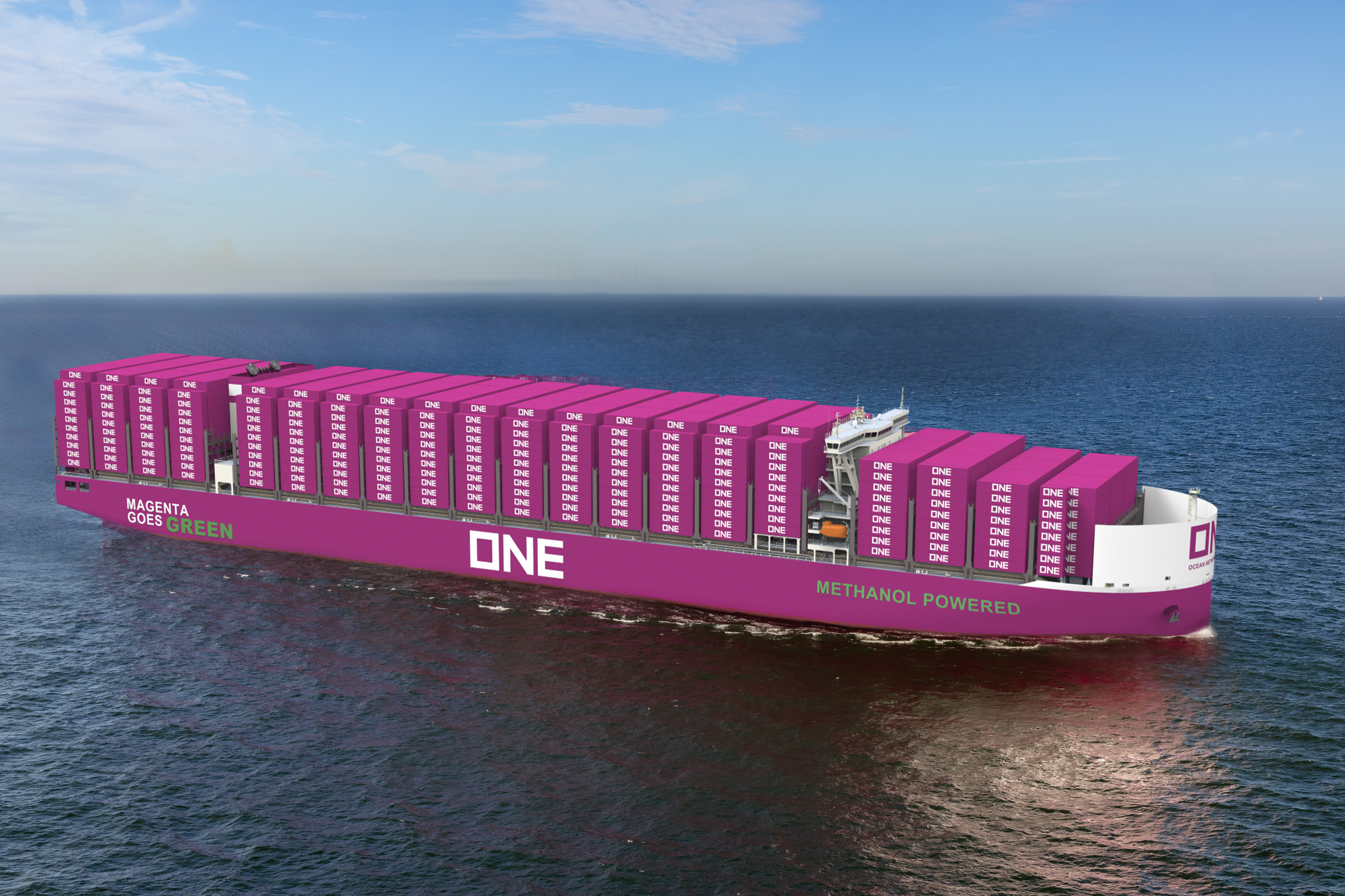 Ocean Network Express steps forward with its Green Strategy: announcement of the inaugural fleet of 12 methanol dual-fuel containerships