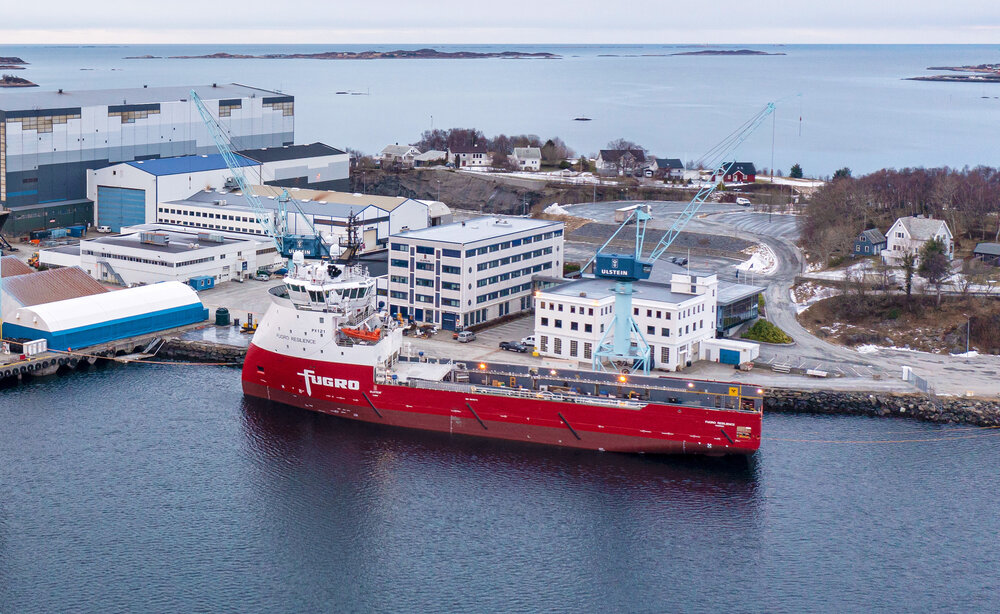 Ulstein converted a PSV into a geotechnical survey vessel
