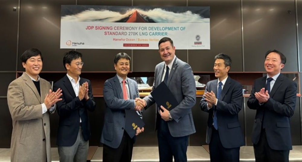 Hanwha Ocean and Bureau Veritas Partnership Advances Safety and Performance in New Standard 270K LNG Carrier Design Development