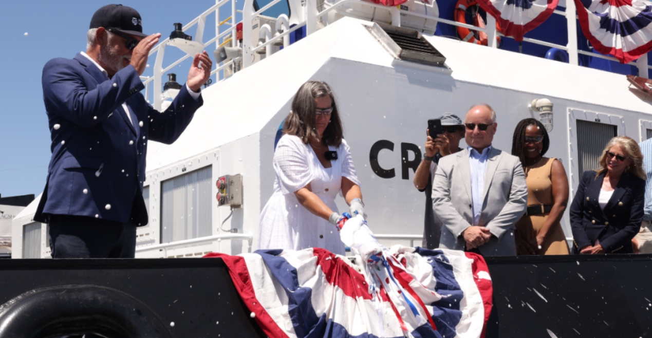 Crowley Christens the First Fully Electric Tugboat in the US at the Port of San Diego