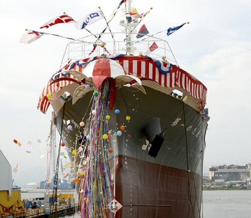 MOL Coastal Shipping Holds Naming and Launching Ceremony for the Daiichi Meta Maru, Japan's 1st Methanol-fueled Coastal Tanker