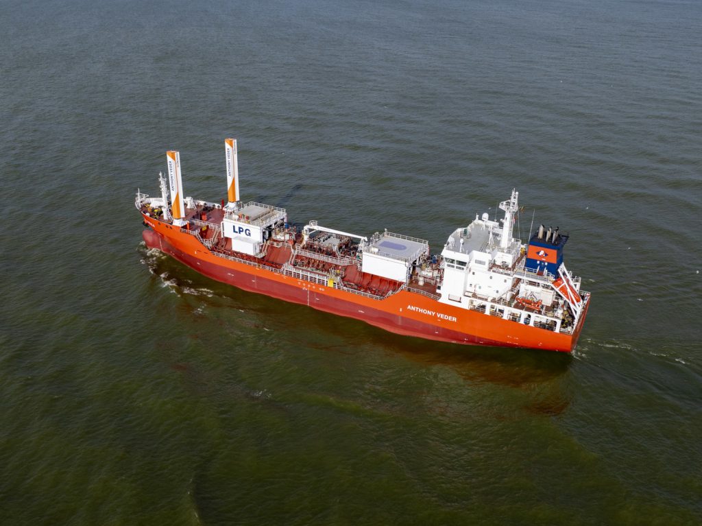 Antony Veder Pioneers Wind-Assisted Propulsion On Gas Carrier