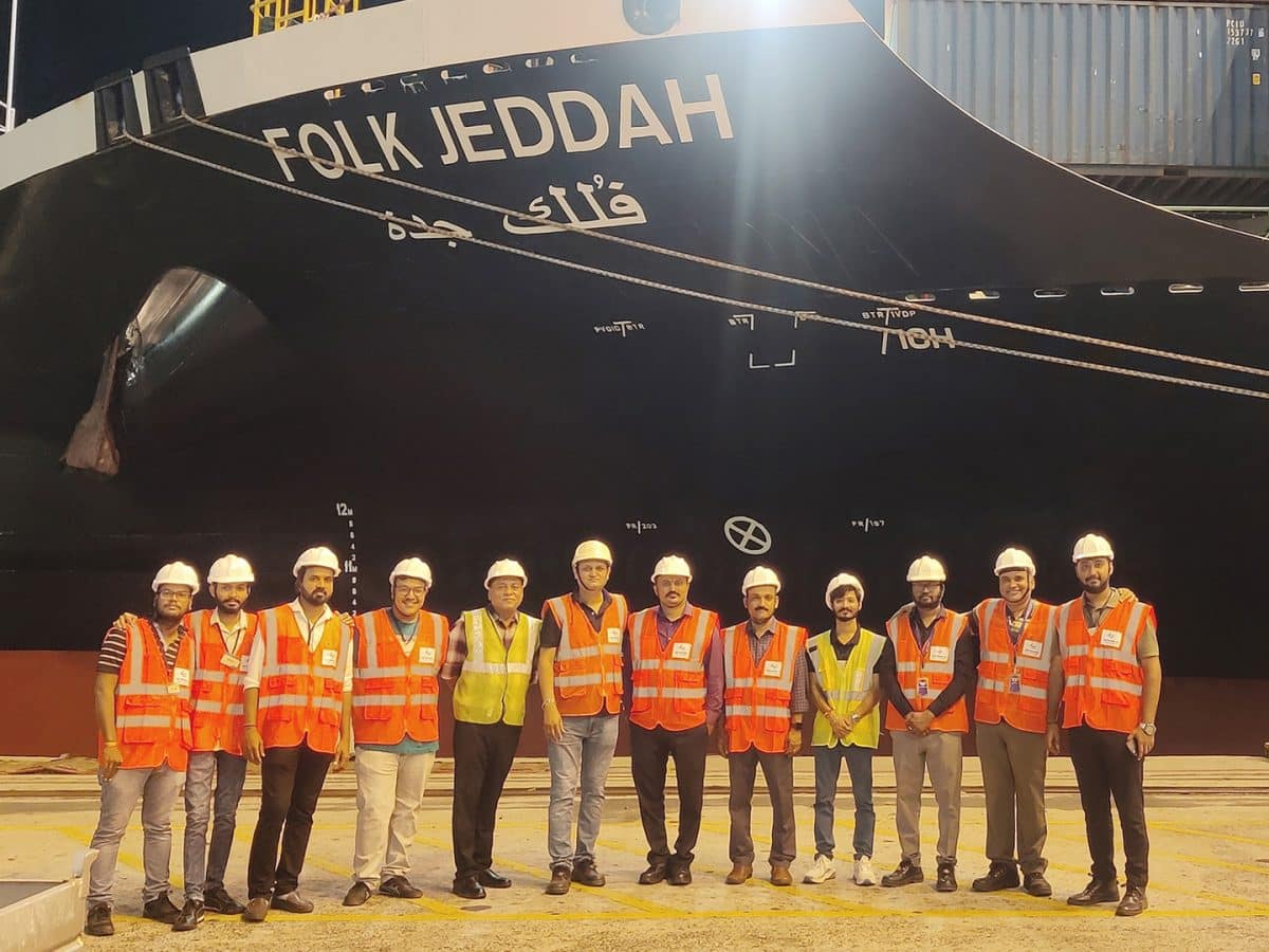 DP World Nhava Sheva Welcomes India Red Sea service with an inaugural call of MV FOLK Jeddah