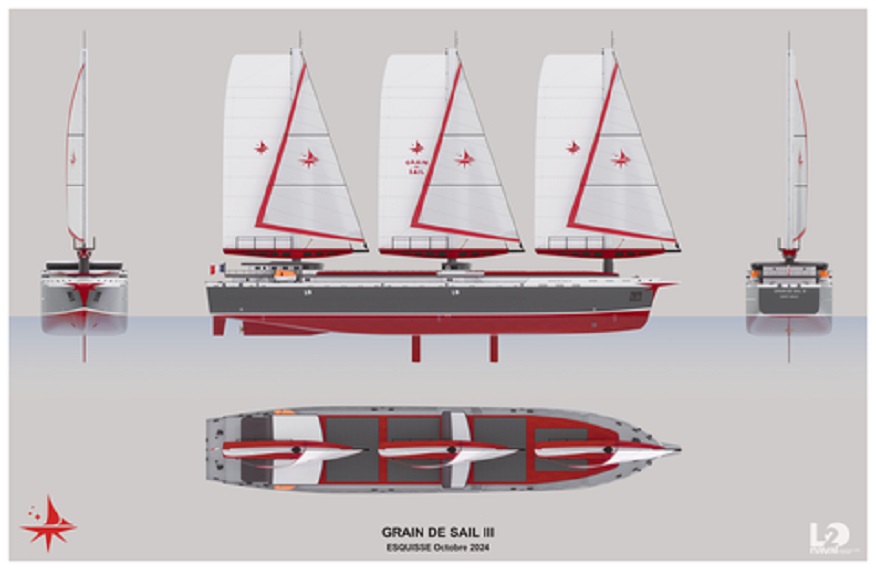 Grain de Sail announces plans to build world's largest wind-powered container ship
