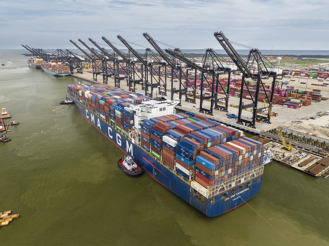 Port Houston Handles Largest Container Vessel to Date