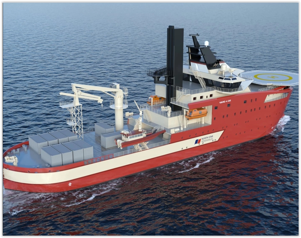 VARD awarded Approval in Principle by LR for two methanol ready CSOVs for North Star