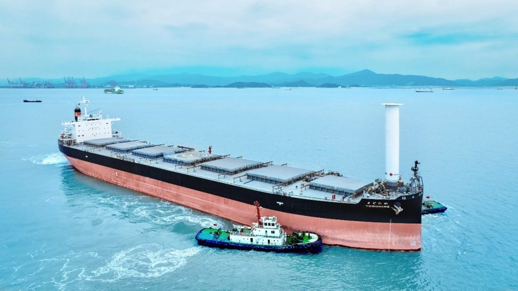 Norsepower completes installation on the bulk carrier YODOHIME