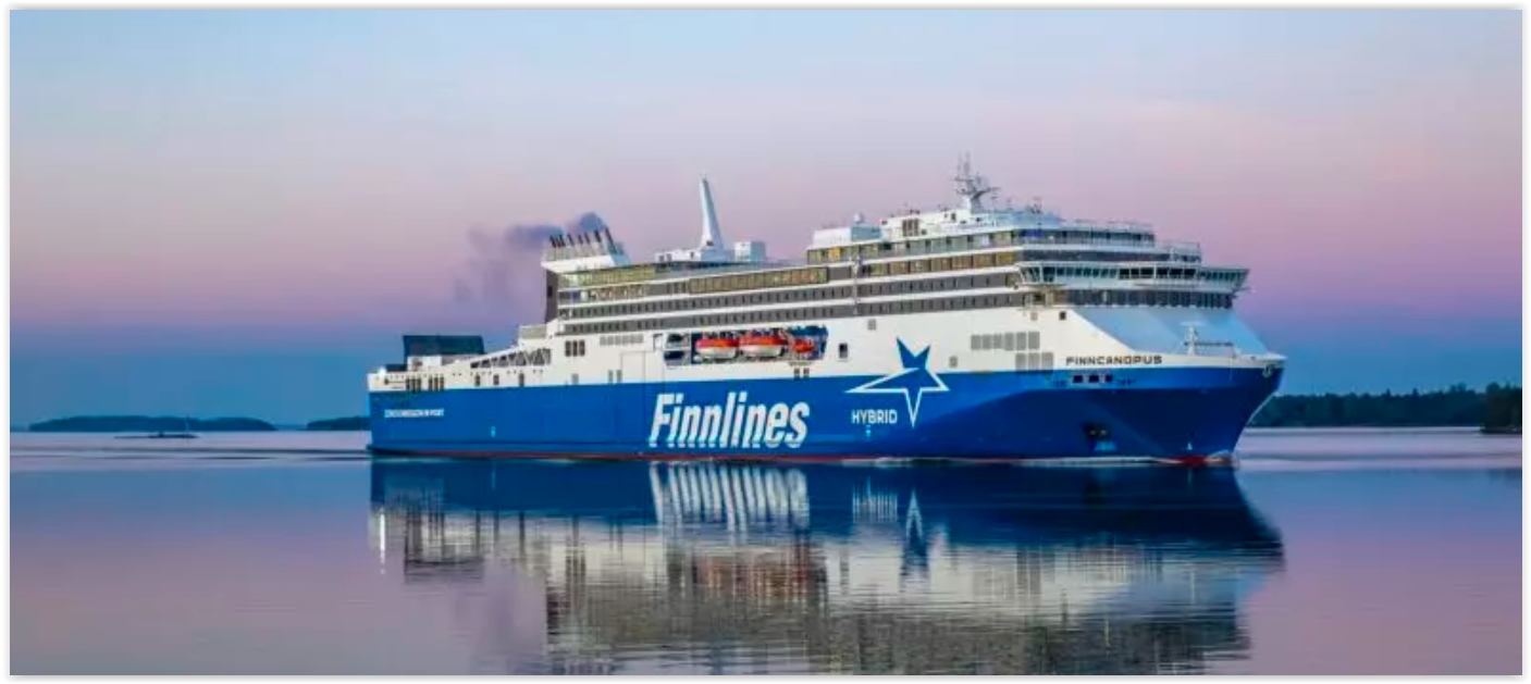 Finnlines’ Finncanopus has been operating for a year on the route between Finland and Sweden – passenger figures have doubled