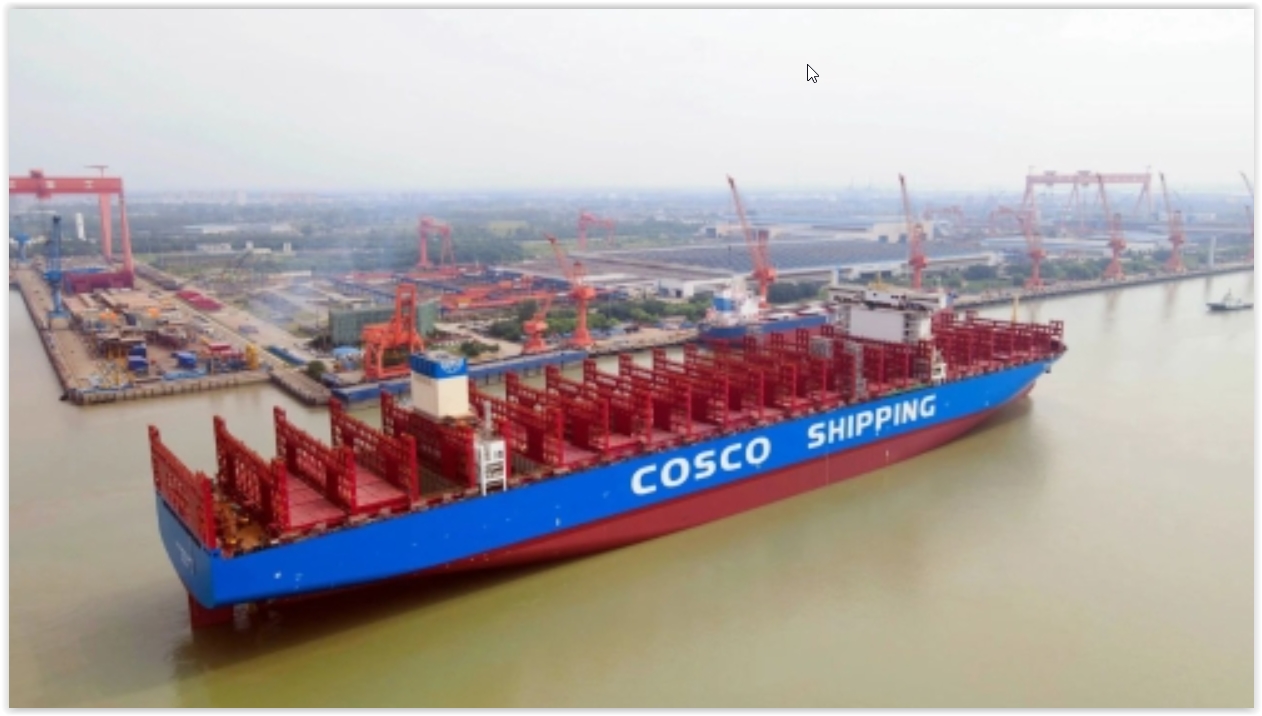 China’s First 16,000 TEU Methanol-Dual Fuel Container Ship Named