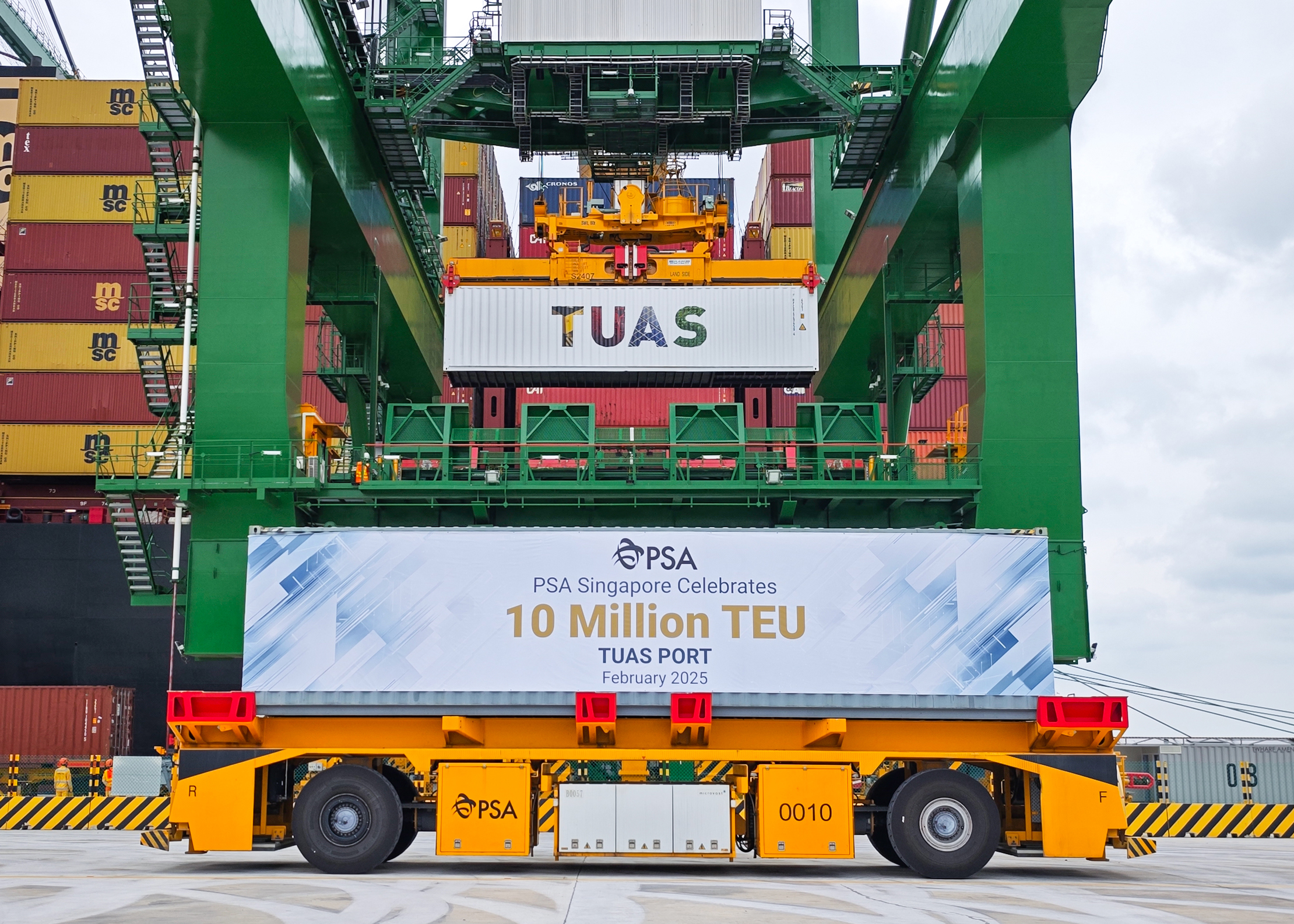 PSA Singapore Celebrates 10 Million TEU Milestone at Tuas Port ...