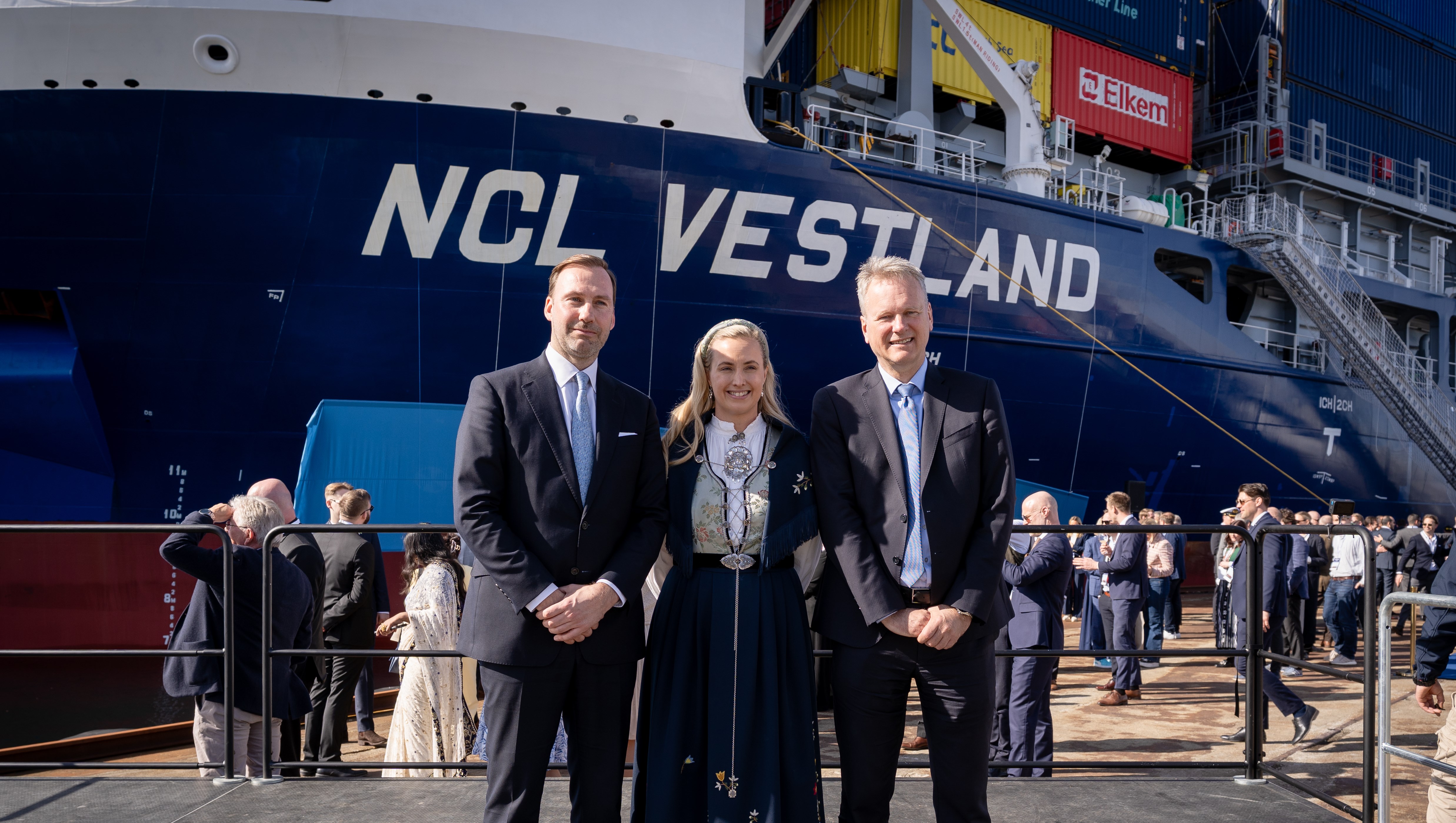 Elkem, NCL and MPCC inaugurate low-emissions container vessel to strengthen strategic European silicon value chains