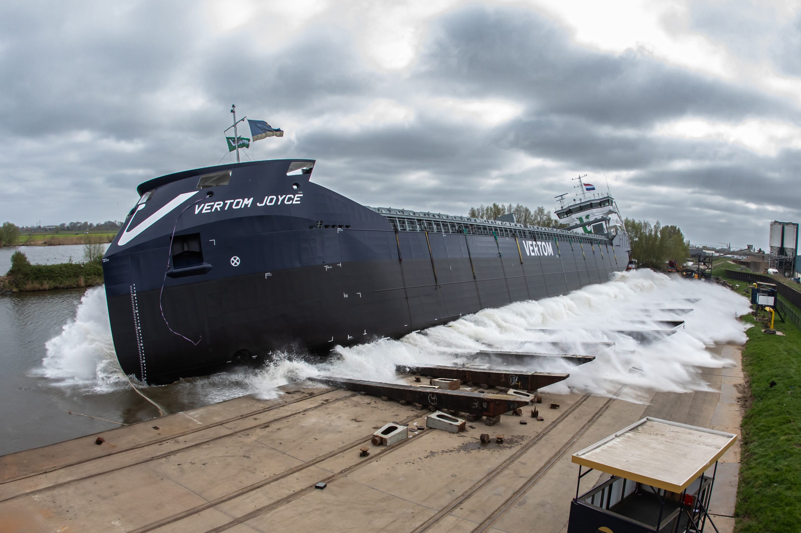 Thecla Bodewes Shipyards Launches 8th Innovative 7,280 Dwt Vessel MV Vertom Joyce