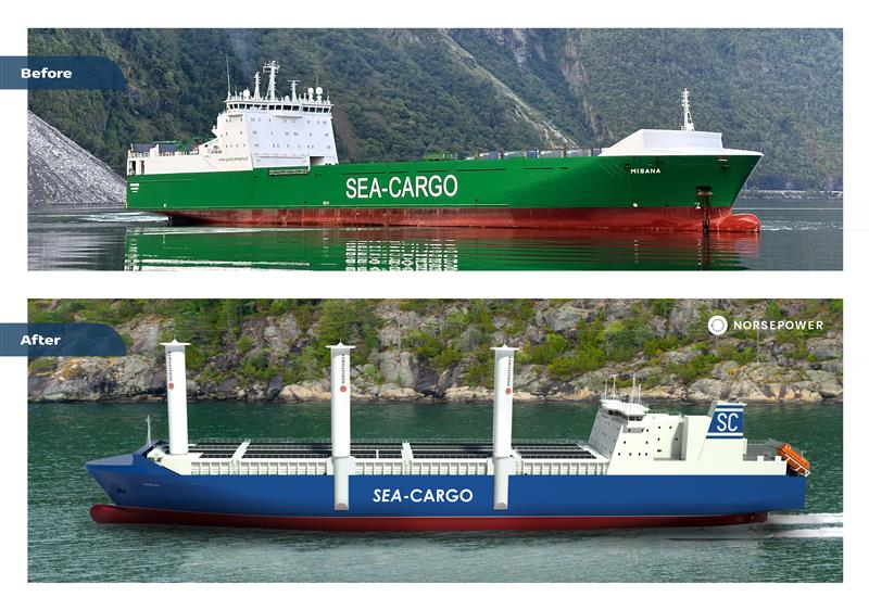 Sea-Cargo and Norsepower continue their collaboration in sustainable shipping with two more RoRos