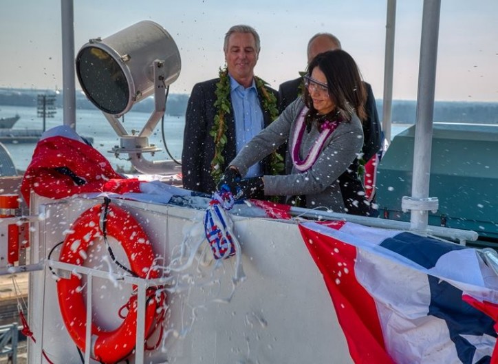 Matson Christens Second Aloha Class Vessel 'Kaimana Hila' At Philly Shipyard