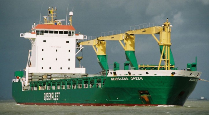 Cargo ship Thorco Marjanne hits wall in port of Ogdensburg, NY