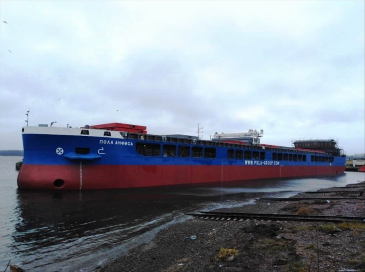 Nevsky Shipyard launched dry cargo vessel of Project RSD59 Pola Anfisa