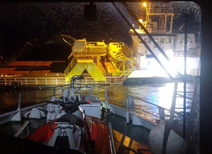 General Cargo Ship Selvaagsund ran aground in South Norway