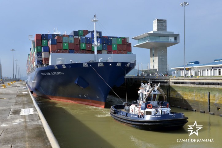 Panama Canal Welcomes Second More Than 14,000 TEUs Container Vessel Through Expanded Locks (Video)