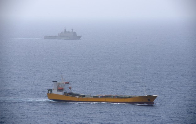 Disabled Italian Merchant Ship Towed into Port of Djibouti