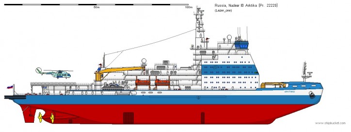 The Sibir nuclear icebreaker to be launched in September