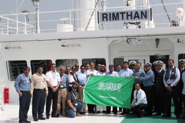 Public Transport Authority Raises The Saudi Flag On Bahri’s VLCC Rimthan