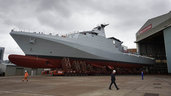 BAE reveals first Royal Navy offshore patrol vessel HMS Forth ahead of launch