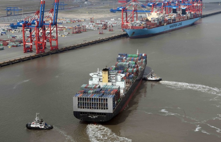 OOCL Tianjin- The first ship from Ocean Alliance arrives at EUROGATE Container Terminal Wilhelmshaven